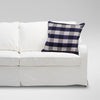 Image of ARAISH INDIGO PRINTED CUSHION COVER