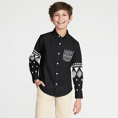 POLO REPUBLICA FINIKE BOYS PRINTED CASUAL SHIRT