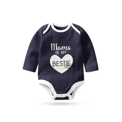 POLO REPUBLICA MAMA IS MY BESTIE PIQUE BABY ROMPER