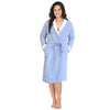 Image of QUEEN'D MICRO POLAR FLEECE SHERPA LINED LOUNGE PENNY GOWN