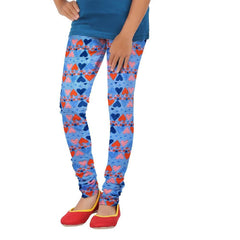 LINCON N SHARKS LOVE HEART PRINTED GIRLS STRETCH LEGGINGS