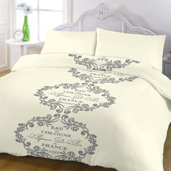 ARC FLORAL ALPHABETS KING BED SHEET SET