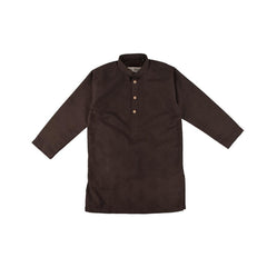 HUD HUD COLLECTION BODRUM BOY'S DYED JACQUARD KURTA