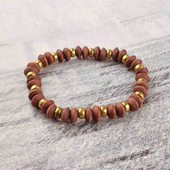 WOMEN'S EDENKOBEN WOODEN STRETCHY BRACELET