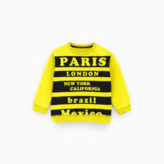 BCB KIDS PARIS PRINTED TERRY SWEAT SHIRT