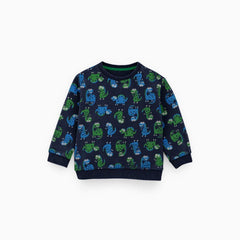 ZR KIDS CARTOON PRINTED FLEECE SWEAT SHIRT