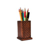 Image of STEGE DESIGN HANCRAFTED WOODEN MULTI PURPOSE USE PENCIL POT