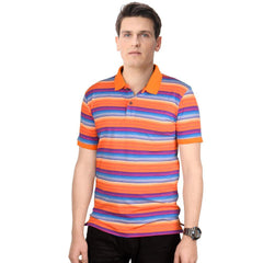 DATCH DUDES BLAUSTEIN MULTI CONTRAST STRIPER POLO SHIRT