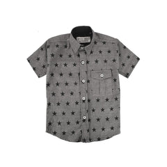 HUD HUD COLLECTIONS BOYS CHAMBRAY CASUAL SHIRT