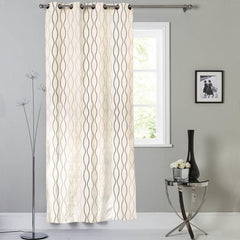 MB CONTRAST LINING DESIGN ONE PIECE EYELET CURTAIN