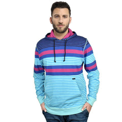 AMP MEN'S YARN DYED STRIPE MALARTIC PULLOVER HOODIE