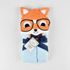 Image of LUVABLE FRIENDS ANIMAL FACE HOODED TOWEL