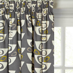 JNLS SEEDHEADS PAIR LINED PENCIL PLEAT ONE PIECE POCKET CURTAIN