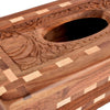 Image of VESTFOLD HAND MADE CHESS DESIGN WOODEN TISSUE BOX