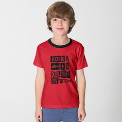 POLO REPUBLICA ROCK AND ROLL KIDS RINGER TEE SHIRT