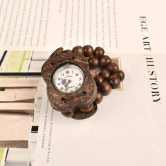 KESERA WOODEN HANDCRAFTED BRACELET CUM WATCH