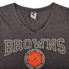 Image of TMAL BROWNS CLEVELAND WOMEN'S SHORT SLEEVE V-NECK TEE SHIRT