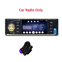 Podofo 4'' TFT Screen 1 Din Car Radio Audio Stereo MP3 Car Audio Player Bluetooth With Rearview Camera Remote Control USB FM