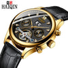 Image of HAIQIN Chronograph Automatic mechanical Men Watches Bussiness Watch for men Full steel Military Waterproof Wind Tourbillon Clock