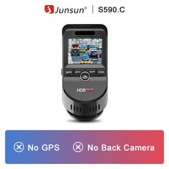 Junsun S590 4K Ultra HD GPS Car Dash Cam 2160P 60fps ADAS Dvr with 1080P Sony Sensor Rear Camera Night Vision Dual Lens Dashcam