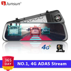 Junsun A930 4G ADAS Car DVR Camera 10"Android Stream Media Rear View Mirror FHD 1080P WiFi GPS Dash Cam Registrar Video Recorder