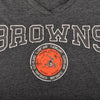 Image of TMAL BROWNS CLEVELAND WOMEN'S SHORT SLEEVE V-NECK TEE SHIRT